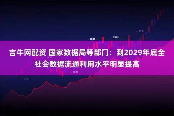 吉牛网配资 国家数据局等部门：到2029年底全社会数据流通利用水平明显提高